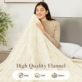 Electric Blanket Heated 84 * 90, Heated Blanket Soft Flannel Heating Queen Size Machine Washable ETL&FCC Certification (Beige, 84 * 90)