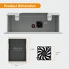 Joinfworld Vented Outdoor Enclosure Box 18.1x12.6x6.4 Outdoor WiFi Enclosure Waterproof