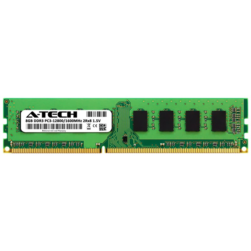 A-TECH 8GB DDR3 PC3-12800 DESKTOP Memory Module (240-pin DIMM, 1600MHz)