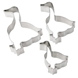 Dr. Oetker Cookie Cutters Goose Set of 3 - Cookie Cutters White Christmas Baking - Cookie Cutter Made of Stainless Steel for Christmas