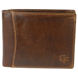 CF CATTERFELD Men's Genuine Leather Wallet with RFID Protection, brown, purse
