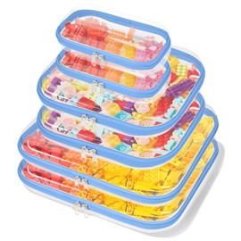 HQEUZ Transparent Bag with Double Zipper, PVC Transparent Toiletry Bag, Waterproof Storage Bag for Travel, Cosmetic Bag, Portable Hard Case Bag for Women and Men, blue, Toiletry bag