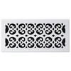 Decor Grates S614W-WH 6" by 14" Painted Wall Register, White