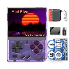 Miyoo Mini Plus Handheld Game Console 3.5-inch 640*480 IPS Screen 3000mAh Miyoo-mini+ with Portable Case T-Purple