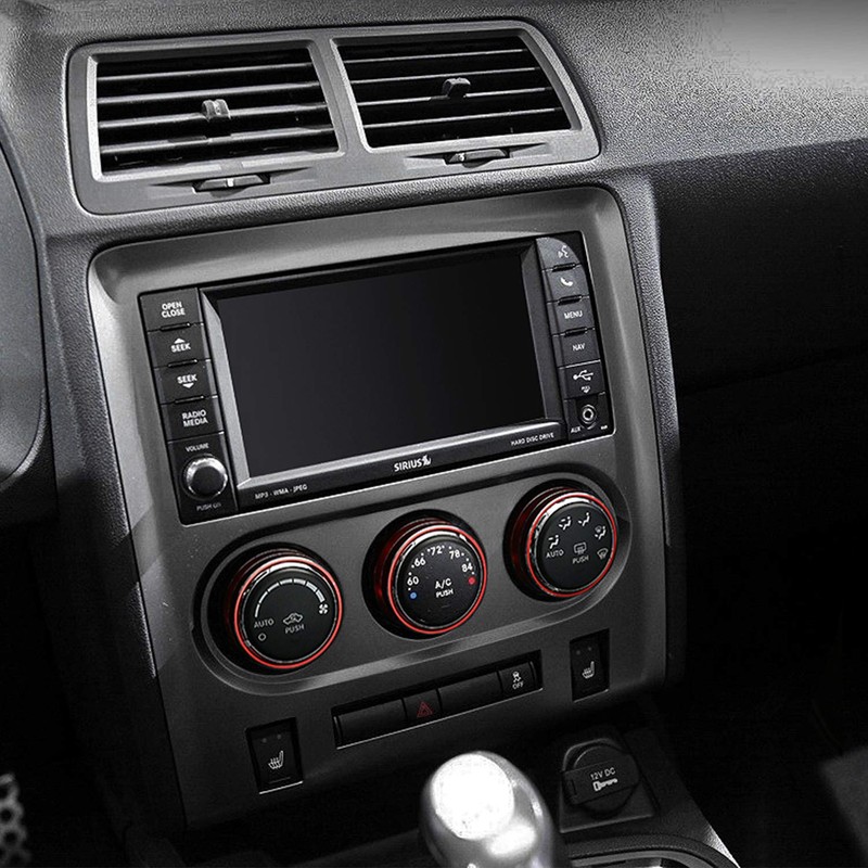 JeCar Air Conditioner Switch Knob Cover Aluminum Alloy Trim Cover