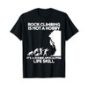 Funny Climbing Zombie Escape Rock Climber T-Shirt
