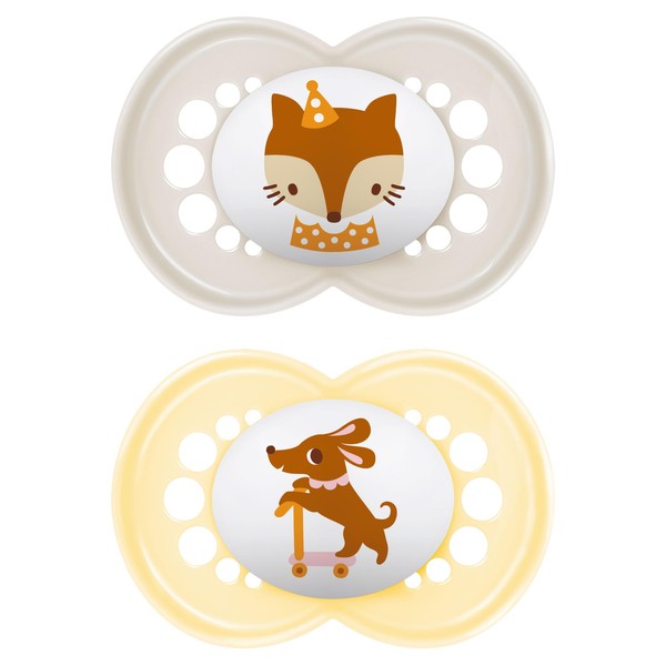 MAM Original 6+M Soother 2PK - Unisex Baby Soothers with