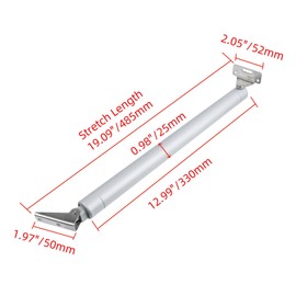 Nicerity Screen and Storm Door Closer, Heavy Duty Pneumatic Door Closer, Button Hold Open and Smooth Closing Doors, Used When Door and Frame on The Same Level