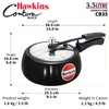 Hawkins 3.5 Litre Contura Black Pressure Cooker, Hard Anodised Inner