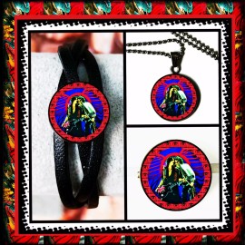 AEROSMITH DREAM ON SET OF 3  BRACELET NECKLACE PIN