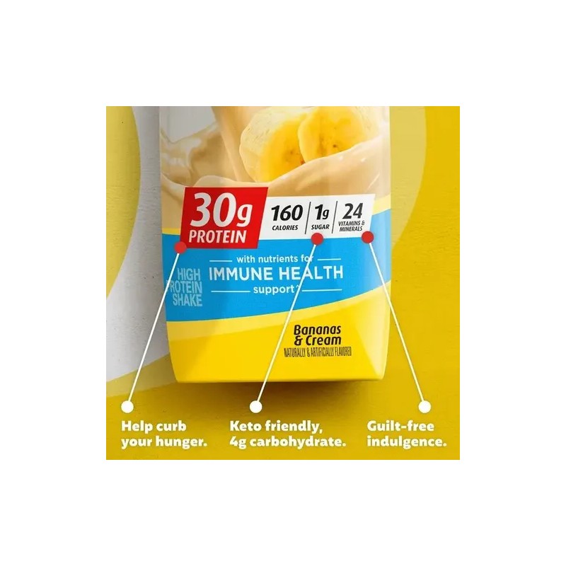 Leche Líquida Premier Protein Sabor Banana 4pack
