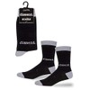 ARCHIE MCPHEE Dissent Women's Crew Socks in Black and Gray