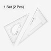 2 PCS Triangle Ruler Square Set 31cm 30/60 and 45/90