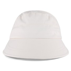 LACOFIA Women's Sun Visor, UV Protection, Sun Protection, UPF 50+, Wide Brim, Small Face, Less Stuffy, Compact, Foldable, Adjustable Size, Gradation Color, 2024 White