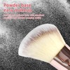 1 Pack Dual-Ended Makeup Brushes - Angled & Round Foundation