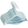 Juvale 24-Pack Light Blue Velvet Hangers for Baby & Kids