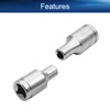 Auniwaig 1/4" Drive 5/32" 6-Point Impact Socket,Imperial Chrome Vanadium 2pcs