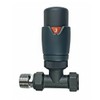 Greened House Oslo Anthracite Straight Designer TRV Thermostatic Radiator &