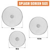 3-Pack Splatter Screens for Frying Pan - Stainless Steel Grease