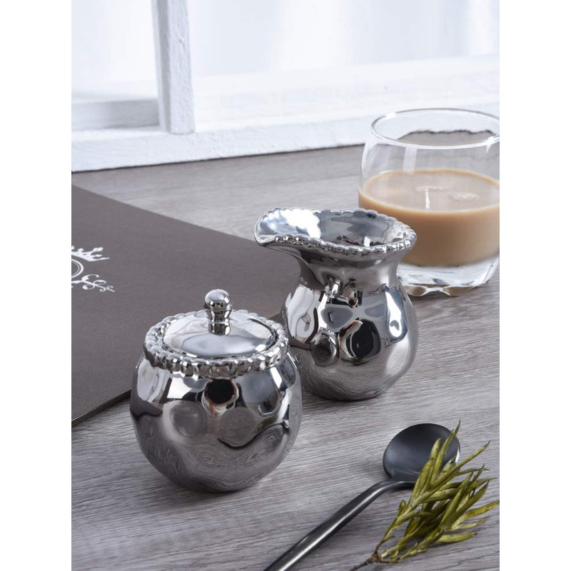 Pampa Bay Porcelain Verona Small Creamer & Sugar Set