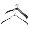Mawa Extra Wide Jackets Clothing Hanger, Pack of 5, Black