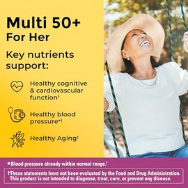 Nature Made Multivitamin For Women 50+ No Iron, Multivitamins for Women 50 Plus, Daily Nutritional Support, Nature Made Multi Vitamins, 90 Tablets, 90