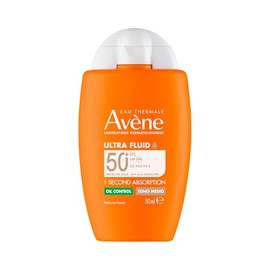 Avene Protector Solar Facial Dermatológico con Color Ultra Fluid Oil Control FPS50, Bloqueador Solar para Piel Grasa y Mixta, Efecto Mate Durante 14 H