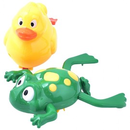 Amphibious Frog and Duck Water Play Toy Duck (Land & Water) 2ea