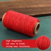 Jupean Waxed Thread, 150m /164Yards Red Leather Waxed Thread, Leather