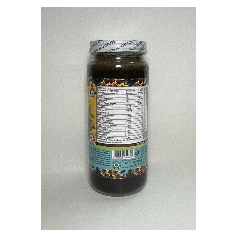 Al-Riyan Manuka Honey With Black Seed Green Tea Ajwa Ginger