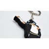 Shop and Solve Michael Jackson Black Rubber Luxury 8cm Keyring,