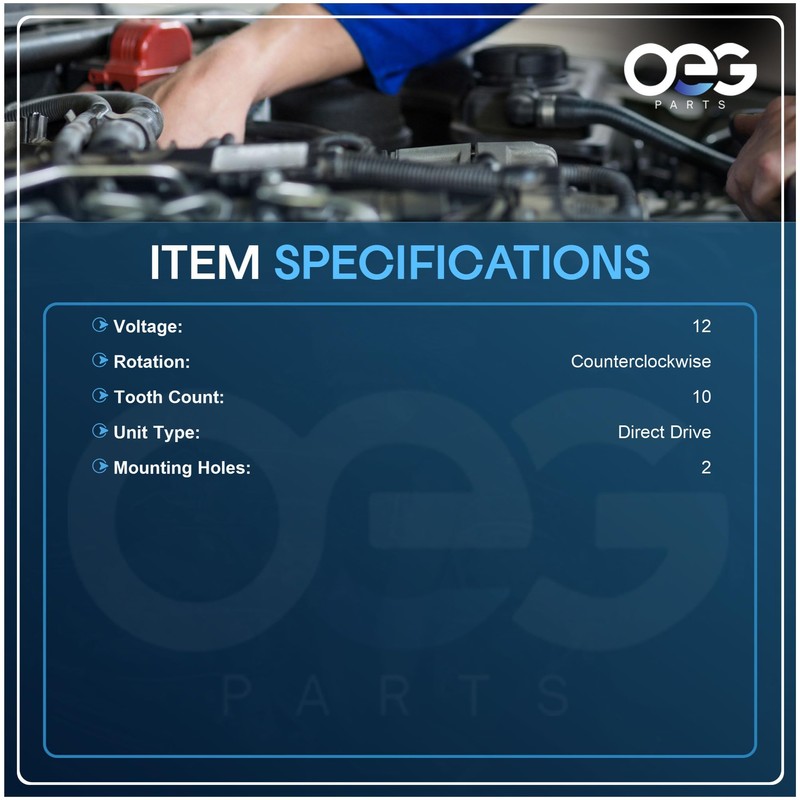 OEG Parts New Starter Compatible with Polaris ATV UTV Ranger
