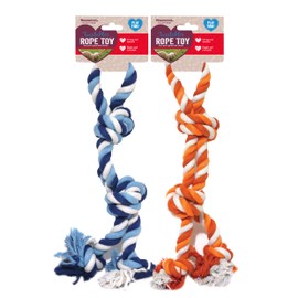 Rosewood Double Tug Rope Toy For Dogs, multi