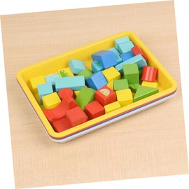 COHEALI 5 bandejas de plástico Multicolor (28x21 cm) - Multicolor para Actividades y Manualidades, Pintura, Manualidades, abalorio, Cocina - Material PP Grueso y Duradero