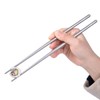 iBasingo Reusable Titanium Chopsticks Skidproof Ultralight Square / Round Chinese