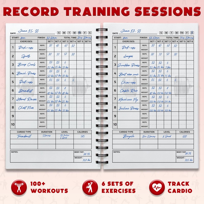 Workout Planner for Daily Fitness Tracking & Goals Setting -