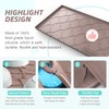 SIKADEER 31" x 19" Under Sink Mat Waterproof, Silicone Mat