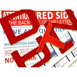 Red Tailgate Letters Compatible with Tandur 2014-2021 Rear ABS Plastic Selfadhesive Inserts Not Decals