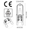 Haraqi 12 Pack G9 Halogen Bulbs 42W 230V 2800K Warm