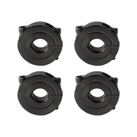 Sinoblu 45 Steel Double Split Shaft Collar 7/16" inch ID 15/16" inch OD 3/8" Thickness Two-Piece Clamping Collar 4PCS Locking Collar Used in Various Equipment and Machinery to Secure Gears