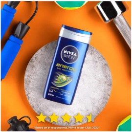 Nivea Men Energy 3-in-1 Shower Gel w/ Mint Extract, 8.45oz (250ml)