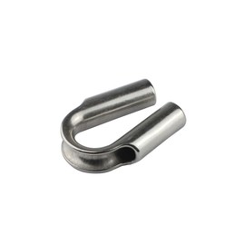 1/2" Stainless Steel Wire Rope Tube Thimble Cable Thimble (Pack of 2)