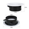 Round Air Vent Cover, 6 Inch Adjustable, ABS Ceiling Vent,