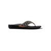 Reef Women's Ortho-Bounce Woven Flip Flops, Black White