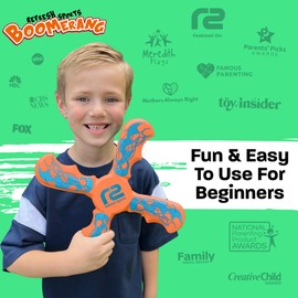 Boomerang for Kids - Stocking Stuffers For Kids - Best Gifts for Boys & Girls Gift Ideas - Kid Stocking Stuffers & Fun Holiday Presents Outdoor Toys - Fun Children Birthday Party Favors & Goodie Bag