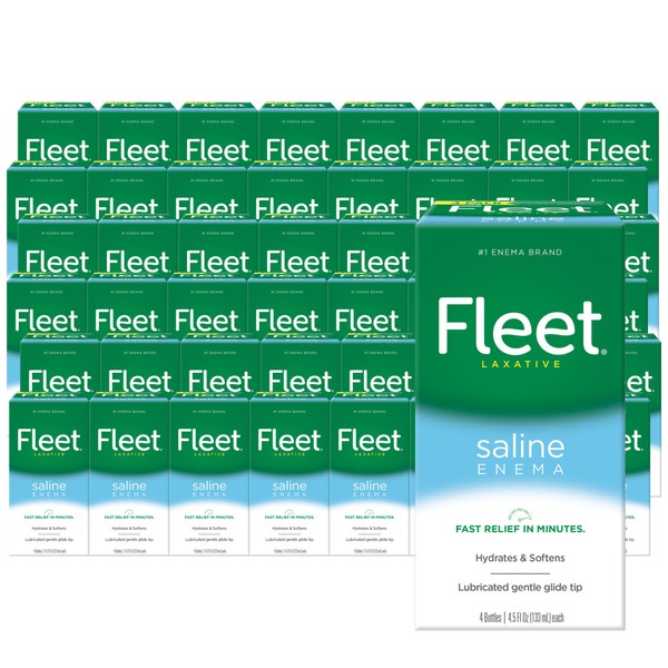 Fleet Laxative Saline Enema for Constipation, 4.5 Fl Oz (Pack