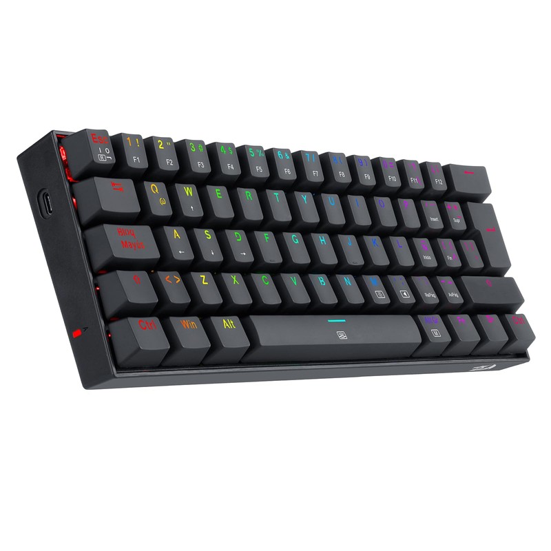 Redragon - Dragonborn Teclado Mecánico Gaming Switch Marrón RGB Negro