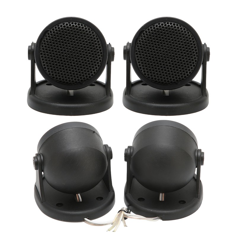 2pcs Dome Tweeter Car Audio Speaker Black 20W Loudspeaker Universal