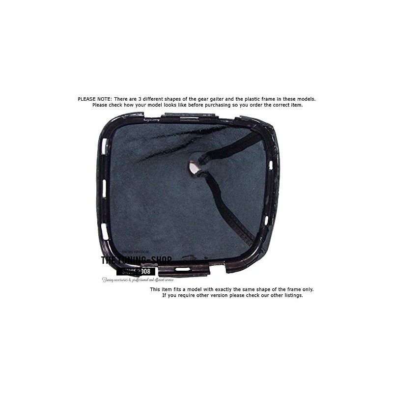 The Tuning-Shop Ltd Gear Stick Gaiter with Plastic Frame Black