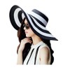 1Pcs Women Wide Brim Straw Hat Foldable Beach Floppy Sun
